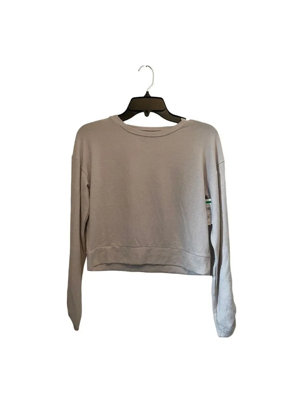 Z by Zella cropped fog gray long sleeve shirt